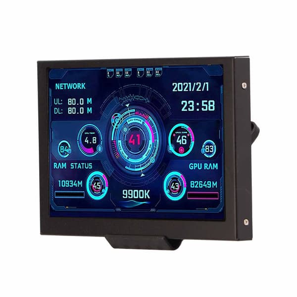 5-tommers IPS-skjerm PC CPU-datamonitor USB C-tilkobling Flere temaer
