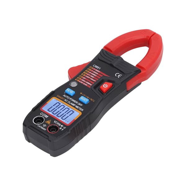 Digital klem-meter multifunksjonell AC DC Amperemeter Smart Auto-område Multimeter 1V til 600V