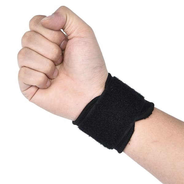 Viktlyftning Elastiskt Justerbart Kompressionsarmband för Basket Badminton Sport