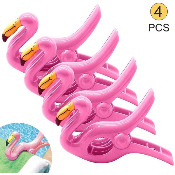 Clip, Flamingo, 4 stk