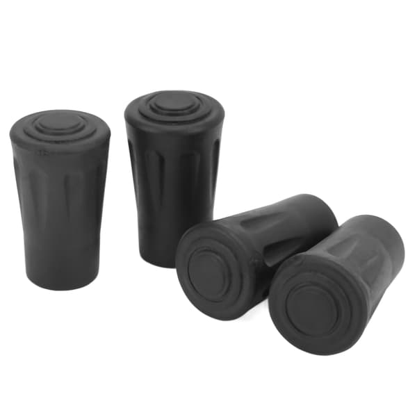 4 gummi erstatningstupper for turstaver med 12 mm hulldiameter