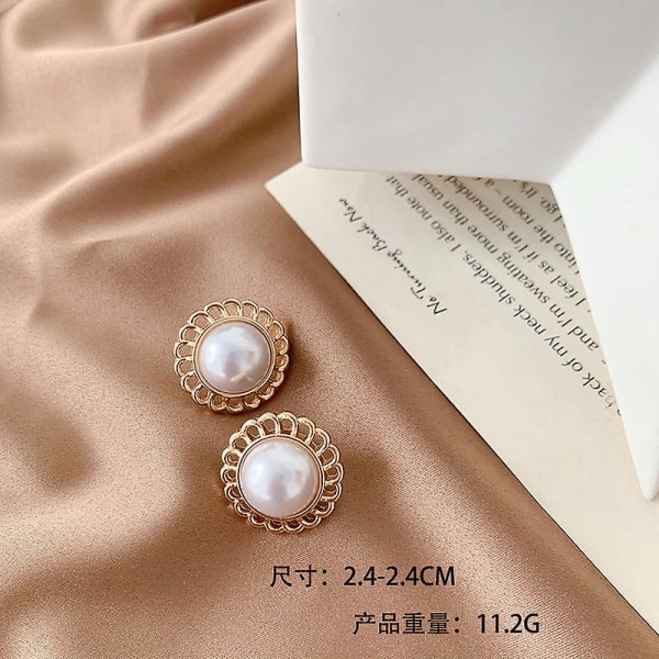 Ørering Pearl Geometry Stud piger&#39; Modesmykker Ac3576 A69