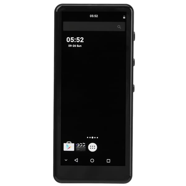 Bluetooth WiFi MP4-afspiller 4 tommer HD Støjreduktion HiFi-lyd Bærbar musikafspiller Android 64GB Sort