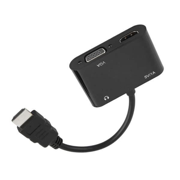 HD Multimedia Interface till VGA HD Multimedia Interface Adapter 1920x1080 HDTV Adapter för Dator Skrivbord Laptop PC