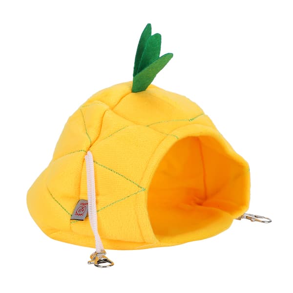 Gyllene Hamster Varm Hängande Säng Vinter Sovkoja Litet Djur Lekhus Ananas Design