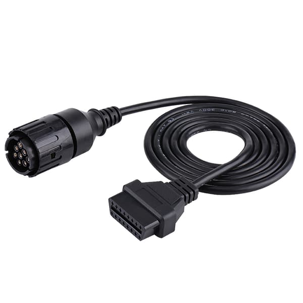 10-pin til 16-pin OBD2 Adapter Diagnostisk Kabel til ICMD Motorcykel