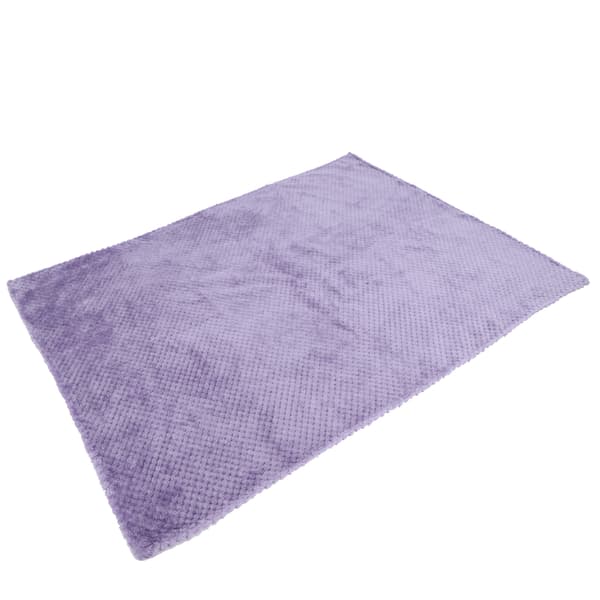 Vaskbart kæledyrstæppe Vinter Varmt Tykt Hundeseng Blødt Fleecedækken Lilla M 80x58cm