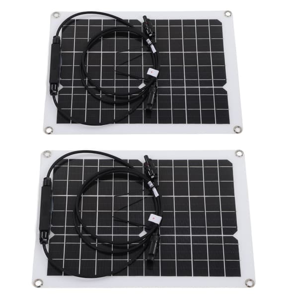30W Fleksibelt Vandtæt Monokrystallinsk Solpanel med 50A Solcellecontroller til 12V Batteri