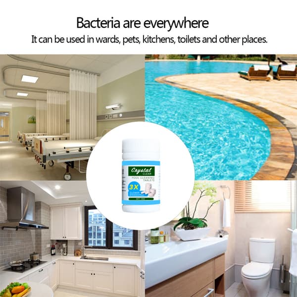 Multifunktionella Poolrengöringstabletter Klar Balans Klorunderhåll