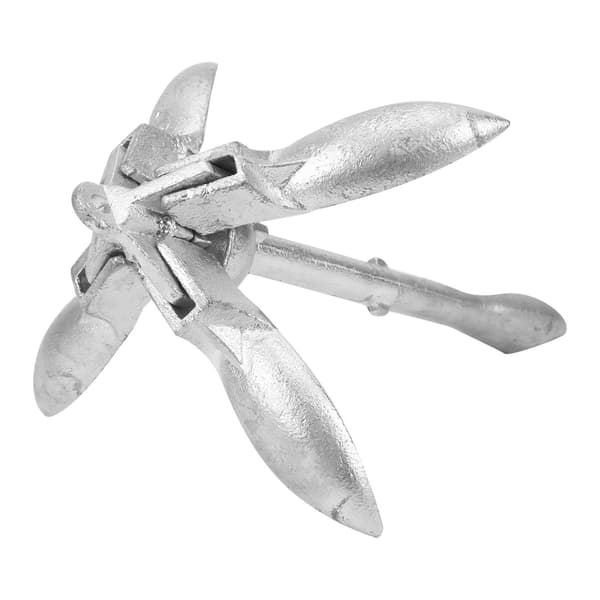 1,5 kg Foldbar Grapnel Ankerkrog i Rustfrit Stål til Marine Yacht Tilbehør