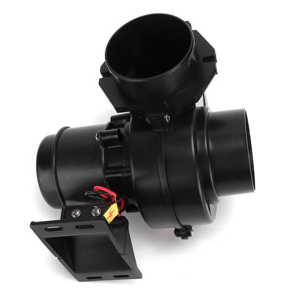 Lænseventilator DC 130CFM Sort Korrosionsbestandig ABS Ventilation til Båd Marine Bus (12V)