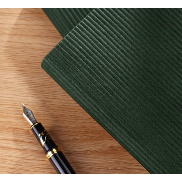 Högkvalitativ anteckningsbok i mjukt läder (turkosgrön a5 penninsats (100 ark)),