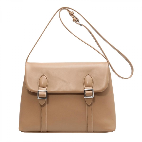 Retro Trend Messenger Bag Fashion Square Bag Skuldertaske med stor kapacitet (khaki)
