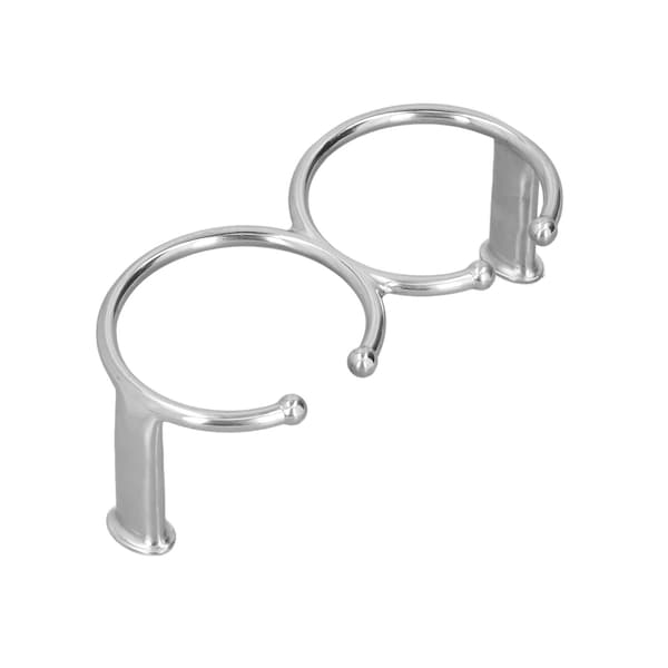 Dobbelt åben ring kopholder 316 rustfrit stål universal til bådspil bord sofa biler