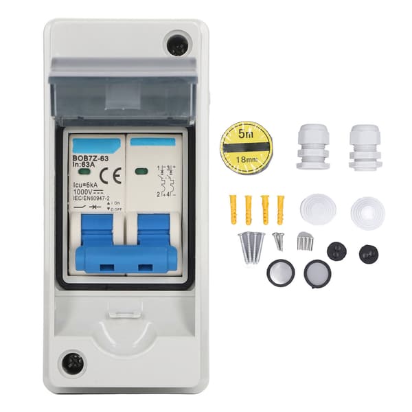 63A 1000V IP65 Vandtæt DC Isolator Switch Overspændingsbeskyttelse PV Solar Afbryder