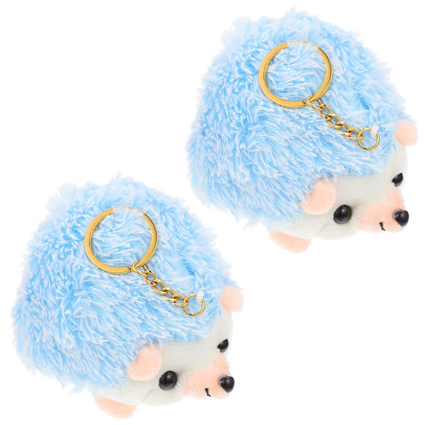 2 stk Hedgehog Nøgleringe gør det selv-nøgleholder Vedhæng Nøgleringe Craft Ornament