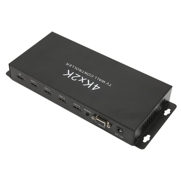 HD Multimedia Interface 1 inn 4 ut 4K videoprosessor TV-veggkontroller PC bærbar PC 100–240 V EU-plugg