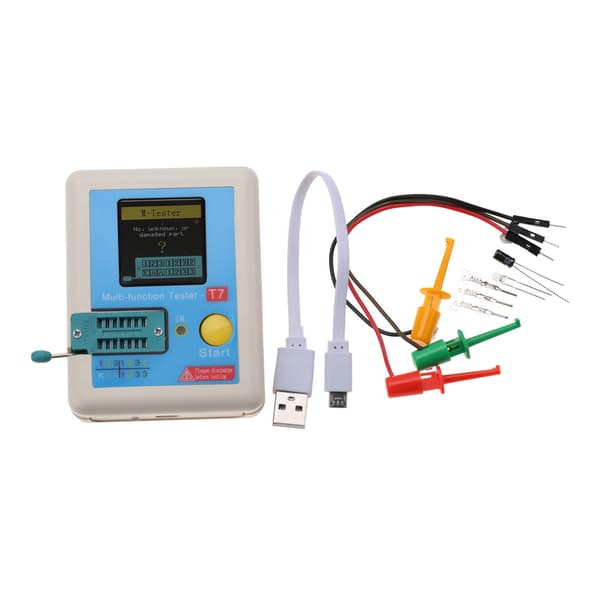 LCr T7 TFT Transistor Tester Fullfargeskjerm Multifunksjonstest