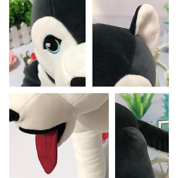 Söt plyschdocka, husky leksaksdocka 60cm