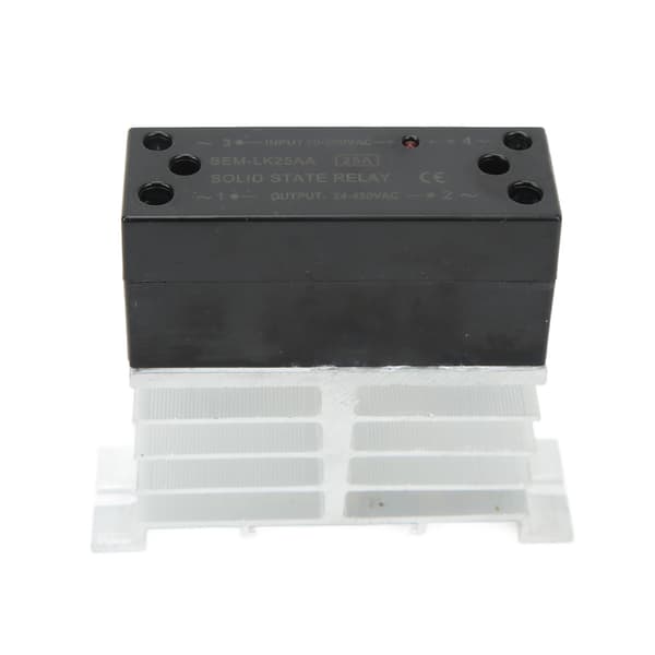 BERM AC til AC Solid State Relæ ABS Aluminium Legering Input 70-280V Output 24-480V Relæmodul til Motorstyring