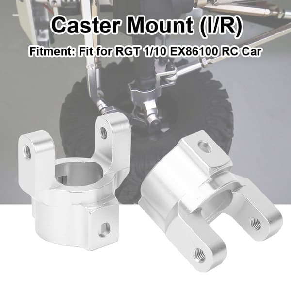 Aluminiumlegering hjulnavdele til RGT 1 10 EX86100 RC bilmodel sølv R86022S