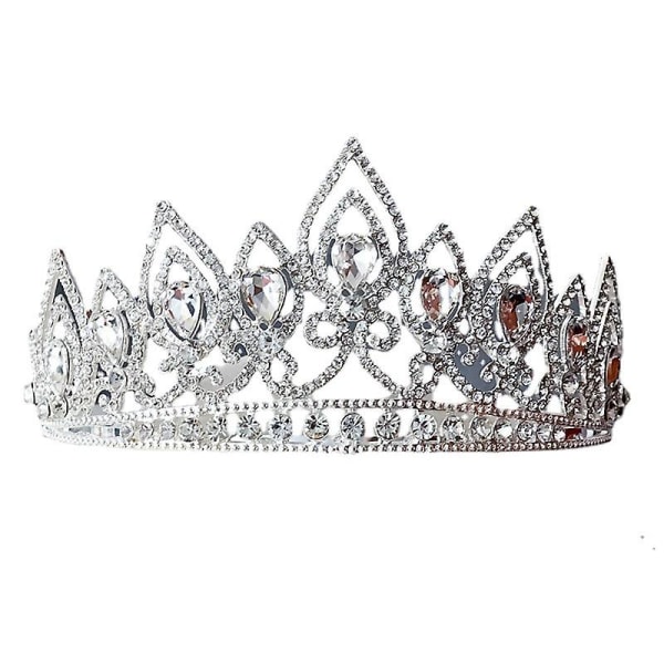 Jeweled Crowns Vackra Headpiece Bröllop Crown Bröllop Tiaras Håraccessoarer för bal födelsedag