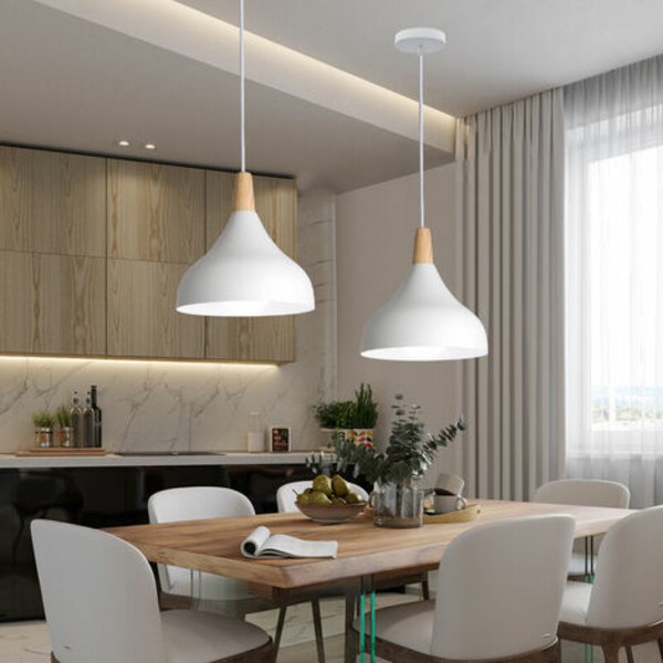 st Simple Creative Pendellampa E27 Inomhusbelysning Sovrum Vardagsrum Ljuskrona Pendellampa (Vit) - Vit