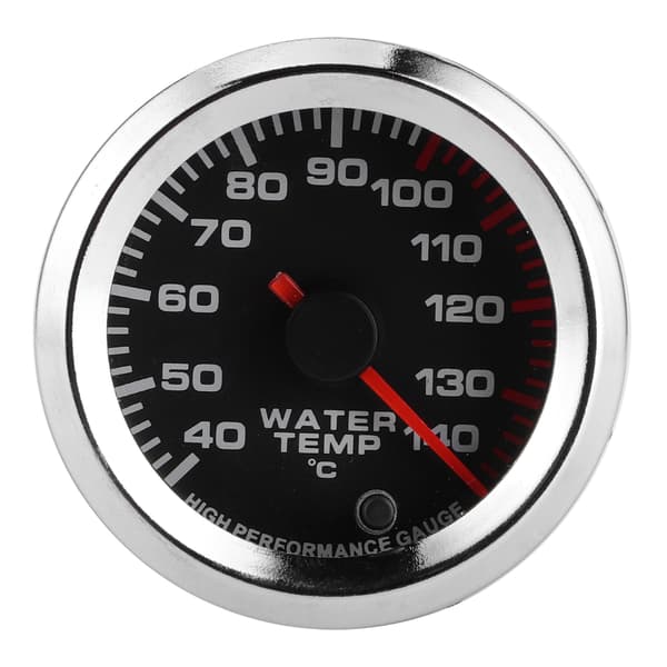 Universal Vanntemperaturmåler 7 Farge LED-display 52mm 12V med Sensor 40-140℃
