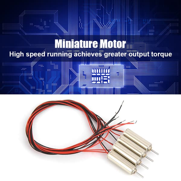 4x12mm 4.5V 31440RPM Coreless Mikromotor til RC Helikopter Legetøj