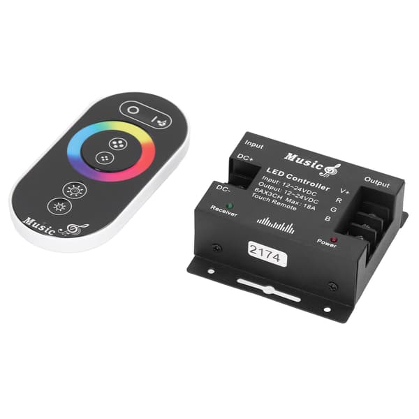 LED Musik Touch Kontroller Hög Känslighet RGB Strip Ljus Kontroller för Hemmabar