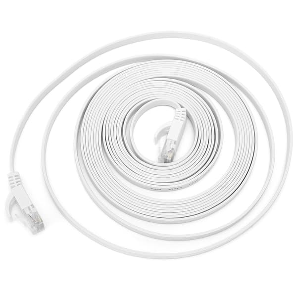 CAT6 Ethernet-kabel 8-kernet snoet par netværkskabel flad kobbertråd 5 meter