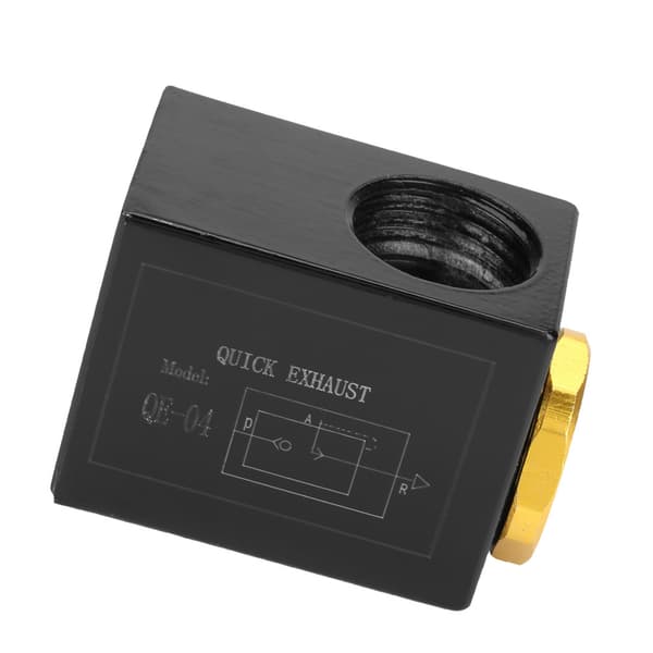 Hurtig udstødningsventil Aluminiumlegering QE04 3/8 og 1/2 tommer indløbsport