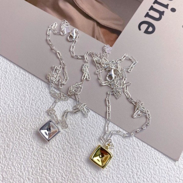 Halsbandspärlor S925 Silver Modesmycken Ac5424 gold color