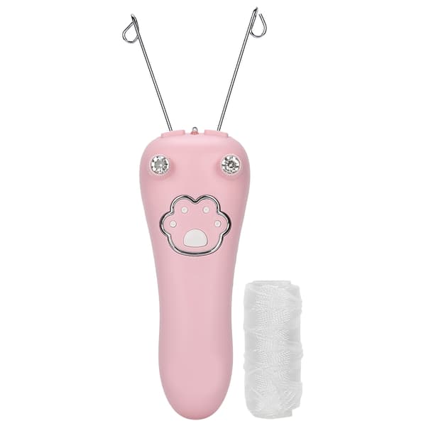 Pink Elektrisk Bomuldstråd Epilator Kropshårfjerner Fysisk Fjernelsesværktøj