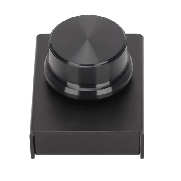USB Volymkontroll Enkel Knapp Tyst 2m 6.6ft Kabel Metallfodral Svart PC Volymratt för Windows