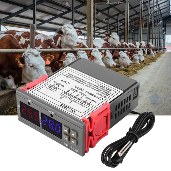 STC 3018 Digital Temperaturregulator Sensor Termostat med 1M NTC Kabel 24V