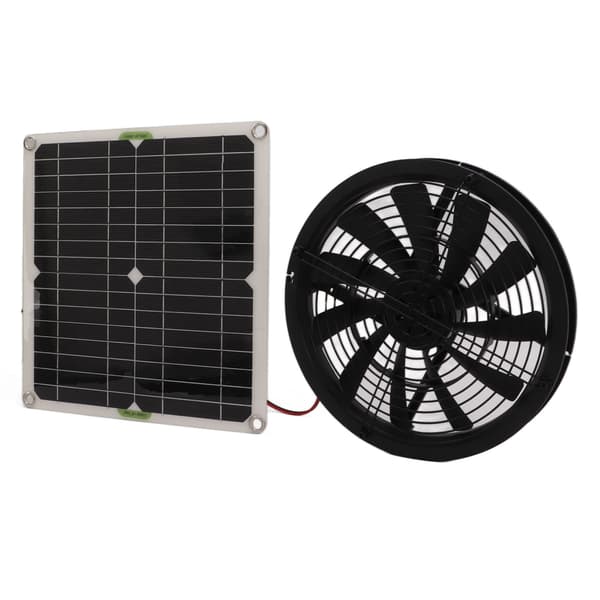 10 tum 100W Solpanel Fläkt för Husbil Yacht Växthus Badrum