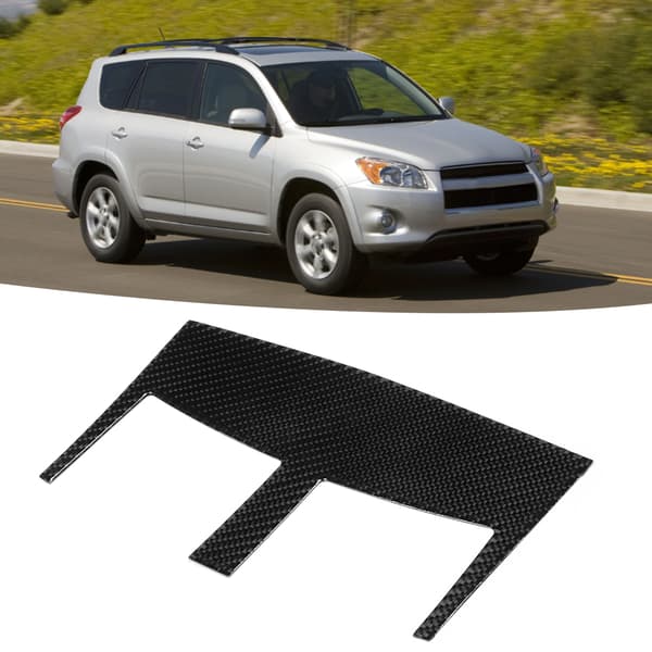 Kolfiber Central Control Air Vent Trim Dekor Sticker Passar för Toyota RAV4 2006-2012