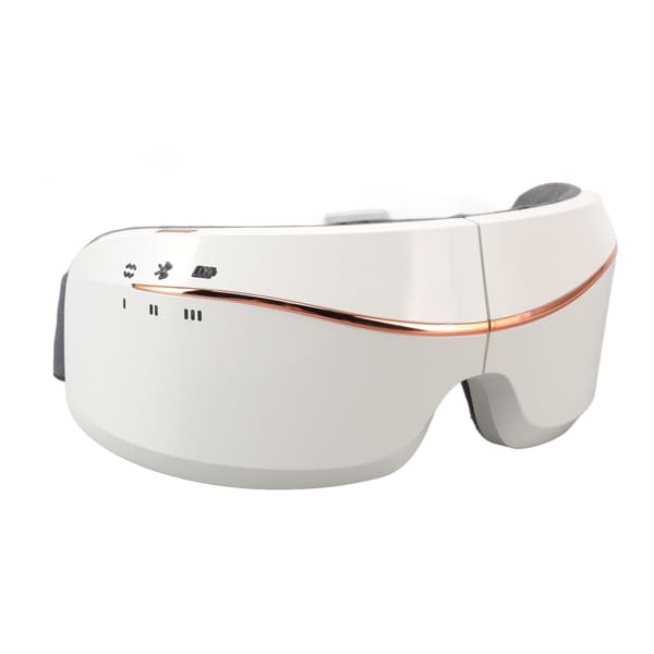 Smart Bluetooth Varme Vibration USB Opladning Øjenmassager Hvid til Hjemmet Kollegie