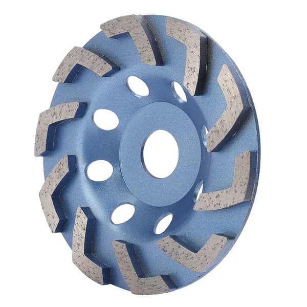 Blå 125 mm diamantslibeskive til beton og cement