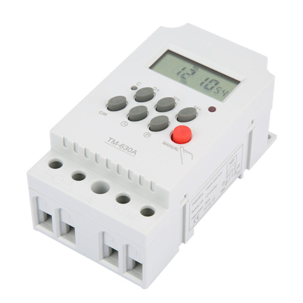 TM630A Mini LCD Digital Microcontroller Strömbrytare Timer 12V DC