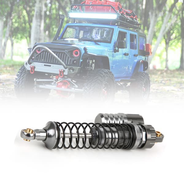 2 stk. støddæmpermodifikationstilbehørsdel, passer til Axial SCX10 1/10 RC Crawler Titanium Sort