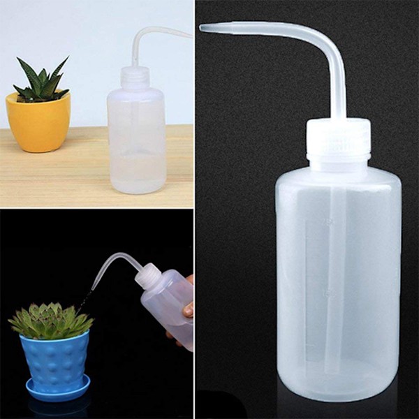 500ml Plastbevattningsflaska med Skala för Suckulenter och Lättklämd Pip