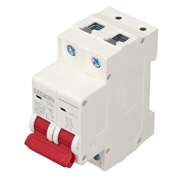 DZ47 63Z C50 2P DC Miniature Strømafbryder 50A 500V til Solenergisystem