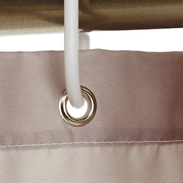 Almindeligt polyester vandtæt bruseforhæng Badeværelsesgardin Skillevægsdør Gardin Beige