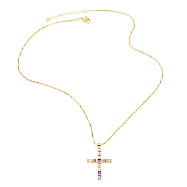 Kaulakoru Vintage Zircon Cross Muotikorut Ac9126 C