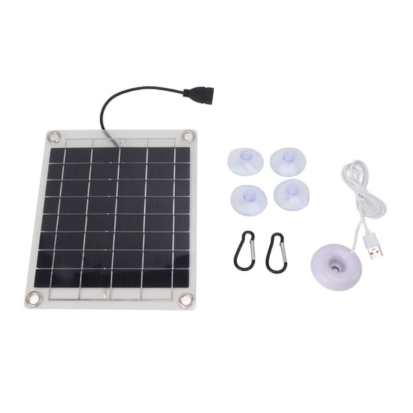 20W Bærbar Soldrevet USB Mini Luftfugter Dobbelt Sidet Panel til Autocamper Hjem