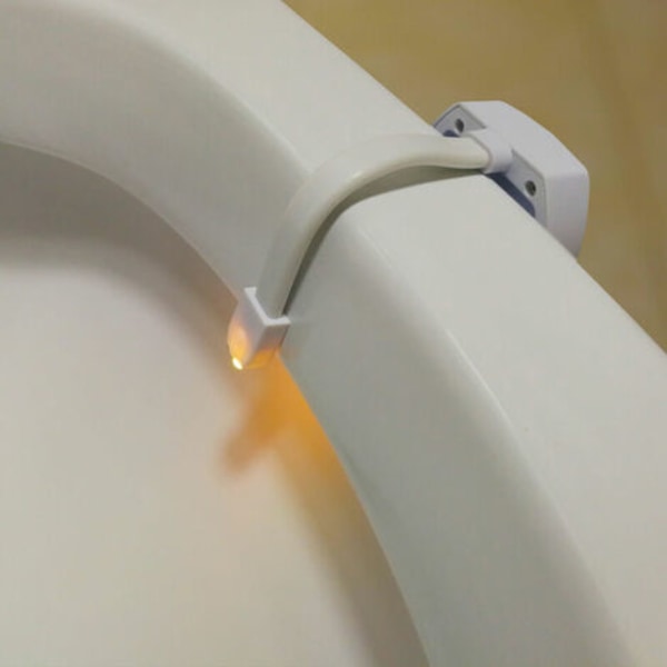 Toalettlampa Nattljus LED Rörelsedetektor Belysning WC / Badrum / Skål 8 Färgförändringar
