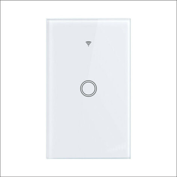 120 type graffiti WIFI smart switch væg touch switch fjernbetjening stemmestyring, 1 vejs hvid