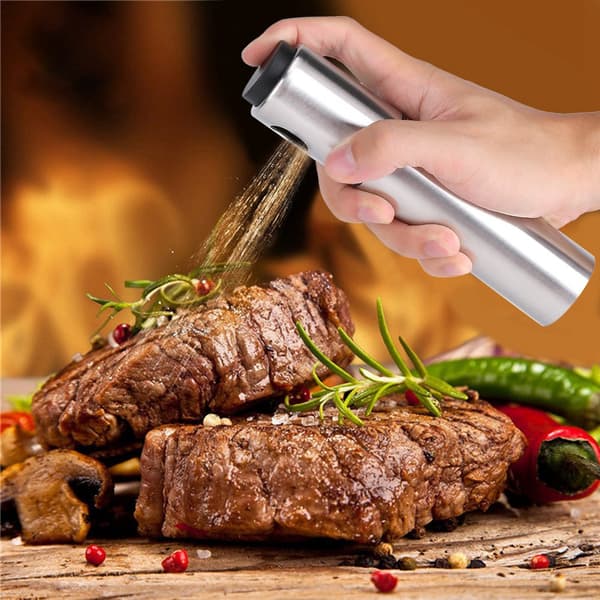 Olivenolie Sprøjteflaske i Rustfrit Stål Køkken BBQ Dispenser